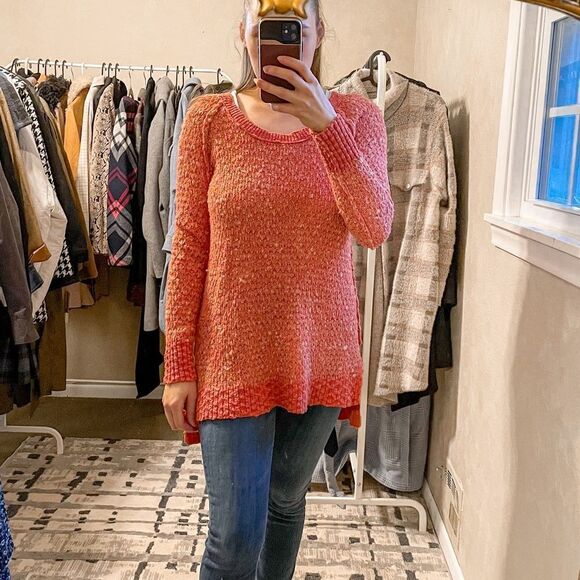 Free People Jeepster Pullover Nantucket Red - Picture 1 of 8